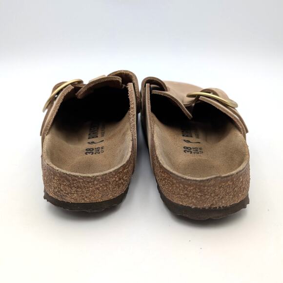 Birkenstock Boston Big Buckle Clogs Unisex Tobacco Brown Size US W7/M5 EU38 - Picture 4 of 11